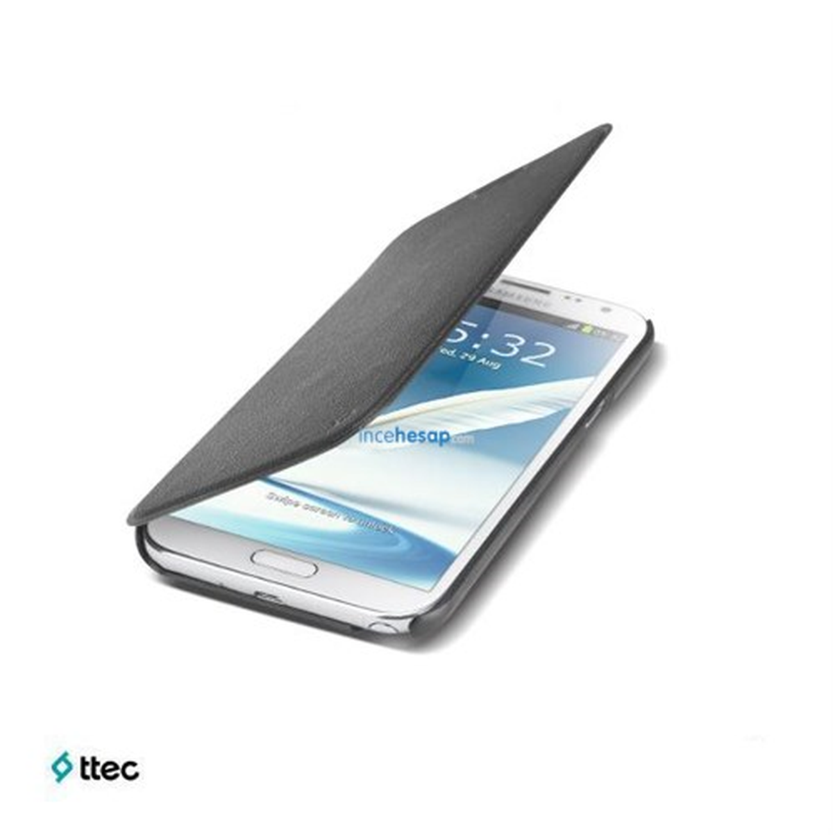 Ttec Samsung Note2 Siyah Flipcase Kılıf