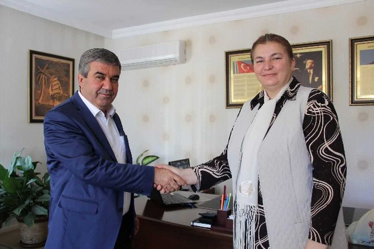 Başkan Tursun\'dan İlçe Milli Eğitim Müdürü Bekar\'a Ziyaret
