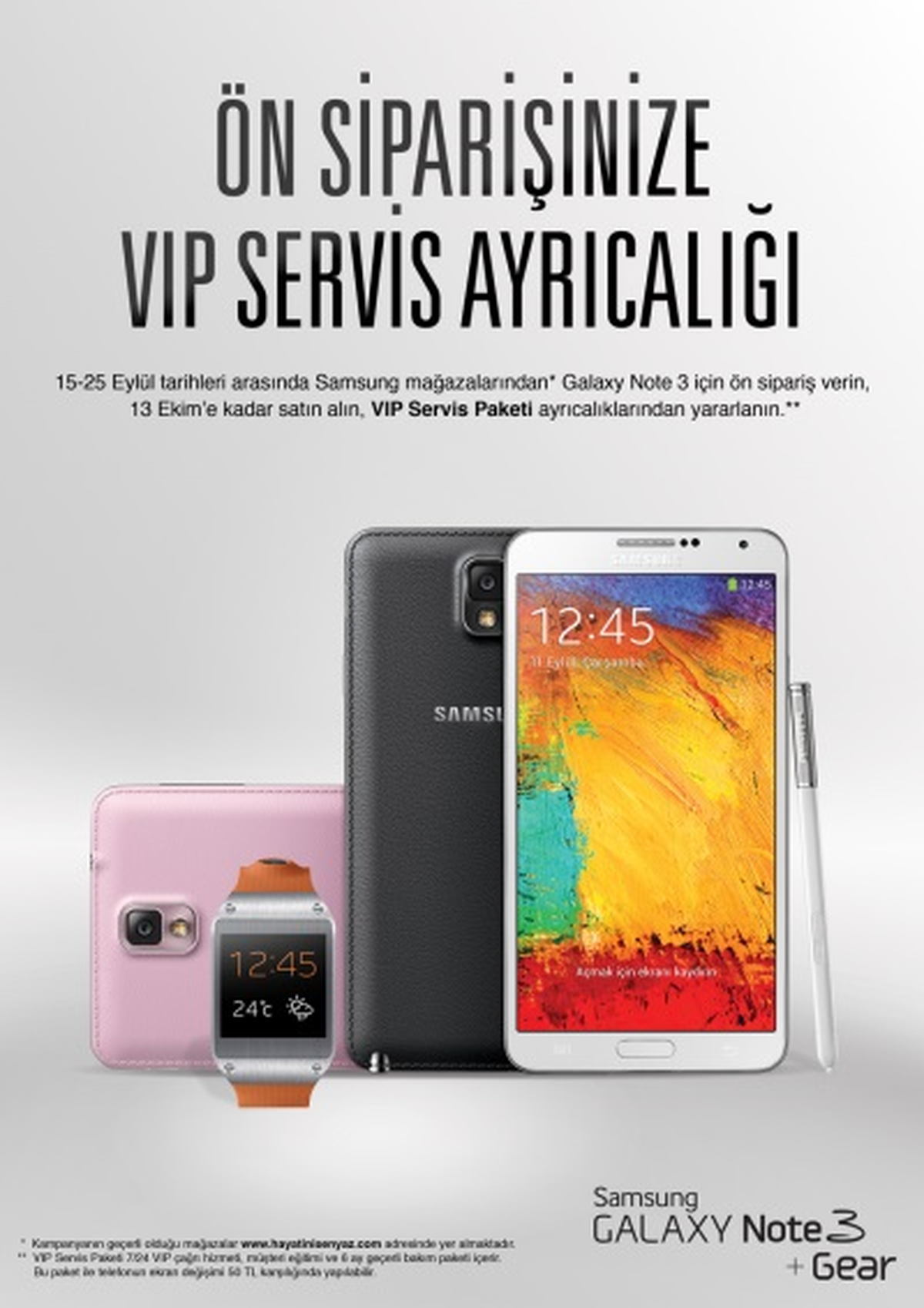 Galaxy Note 3 ile VIP Servis Ayrıcalığını Kaçırmayın
