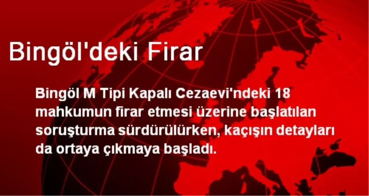 Bingöl\'deki Firar