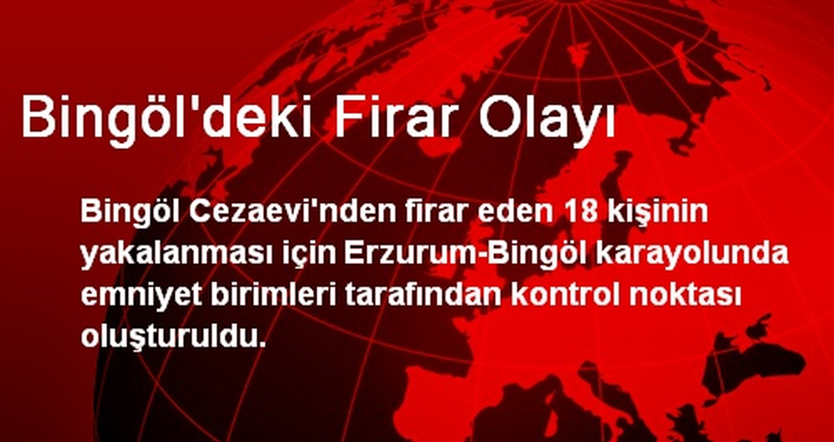 Erzurum-Bingöl Karayolunda Kontrol Noktası Oluşturuldu