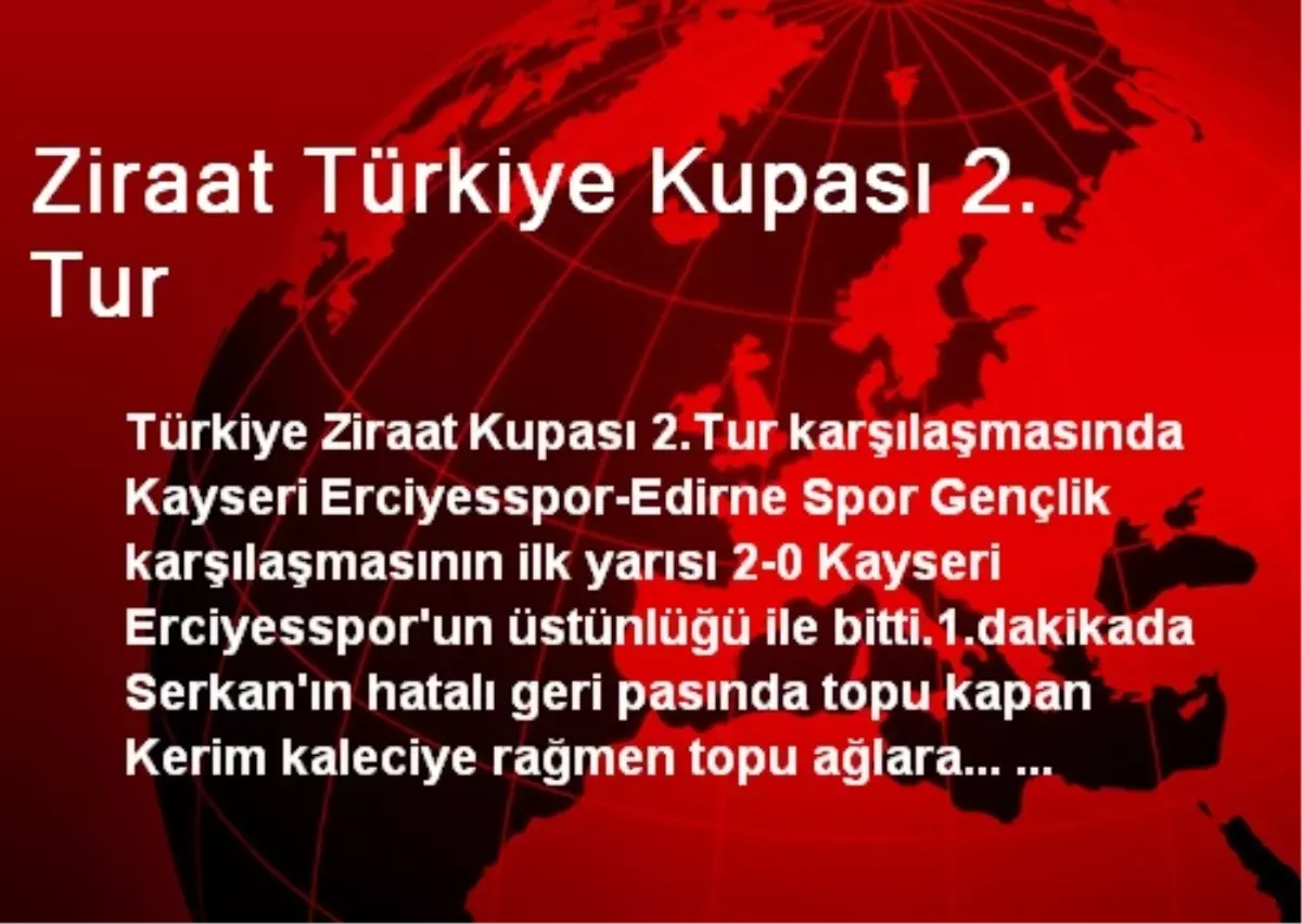 Ziraat Türkiye Kupası 2. Tur