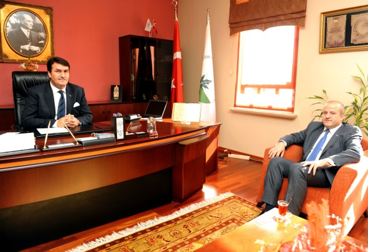 SGK İl Müdürü Metin\'den, Başkan Dündar\'a Nezaket Ziyareti