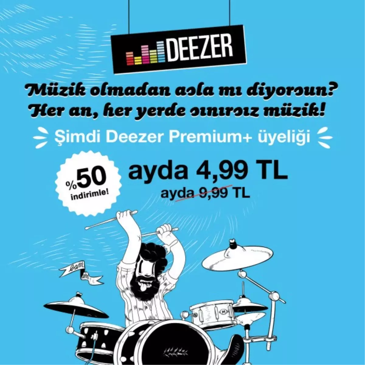 Sınırsız müzik Türkiye\'de!