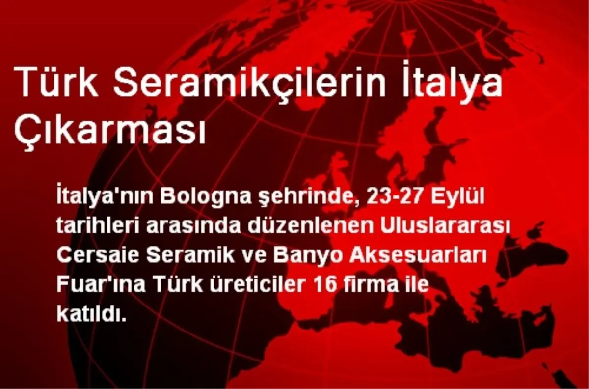 Türk Seramikçilerin İtalya Çıkarması