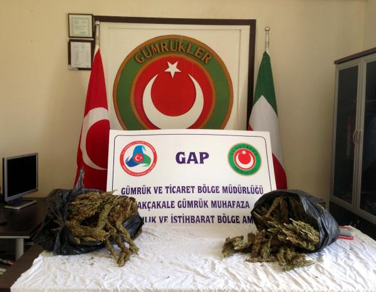 Sınır Kapısına Bırakılan Çantalardan Esrar Çıktı