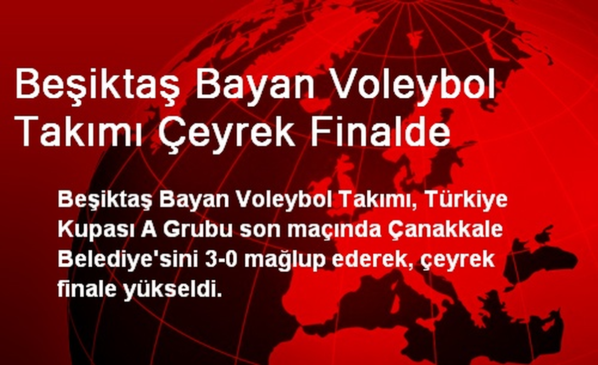 Beşiktaş Bayan Voleybol Takımı Çeyrek Finalde