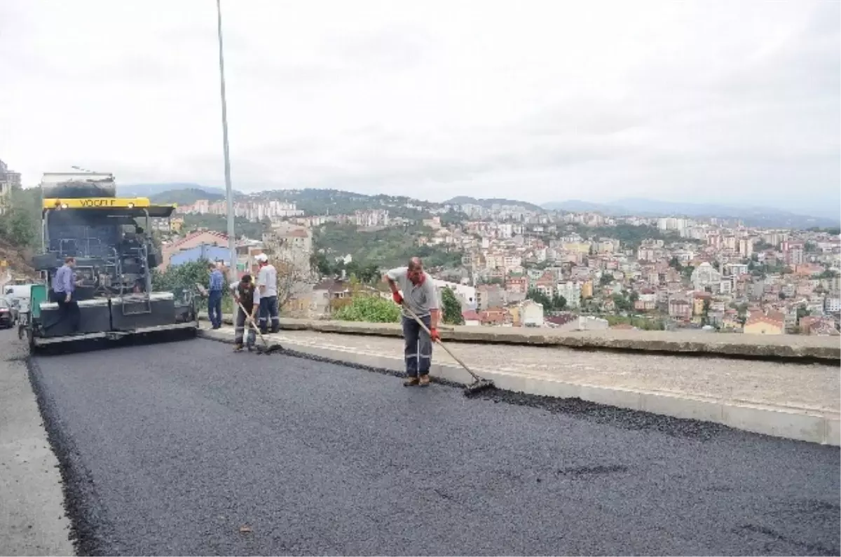 Boztepe Yolu Asfaltlanıyor