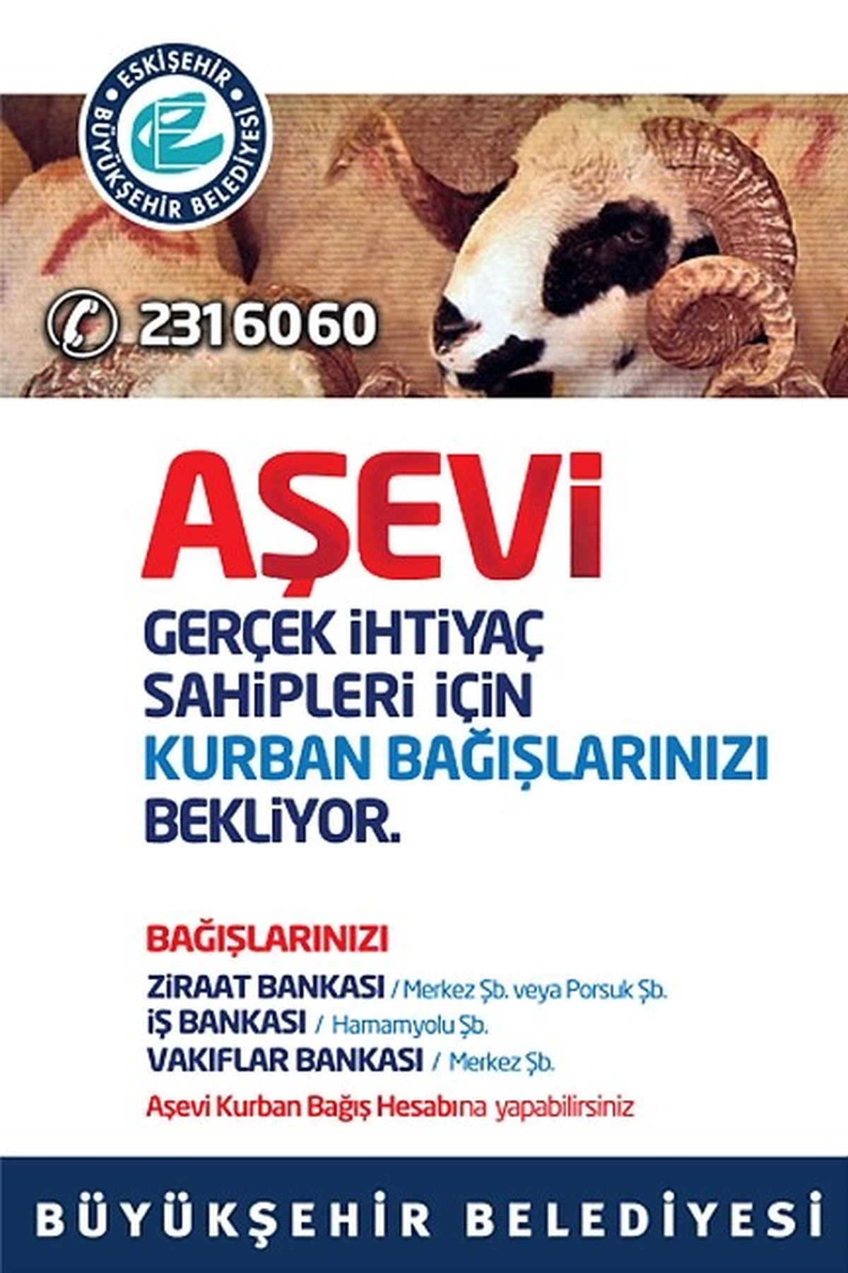 Büyükşehir Belediyesi Aşevi Kurban Bağışlarını Bekliyor