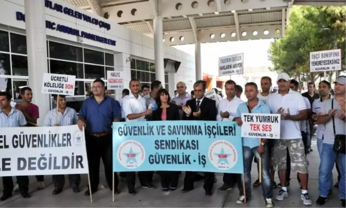 Havalimanında Taşeron Güvenlikçi Eylemi