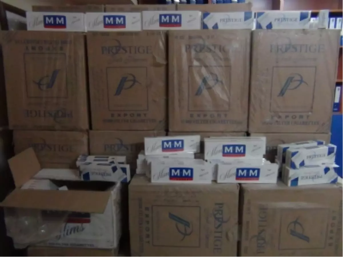 Erzurum\'da 24 Bin 400 Paket Kaçak Sigara Ele Geçirildi