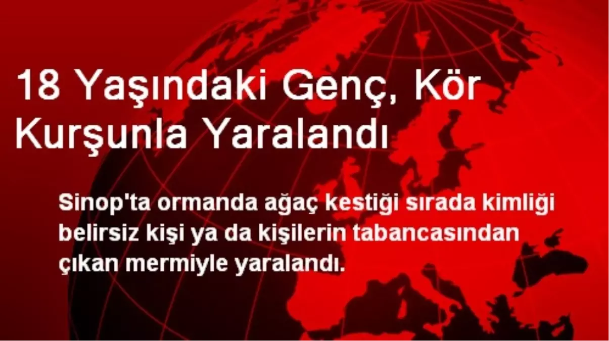 18 Yaşındaki Genç, Kör Kurşunla Yaralandı