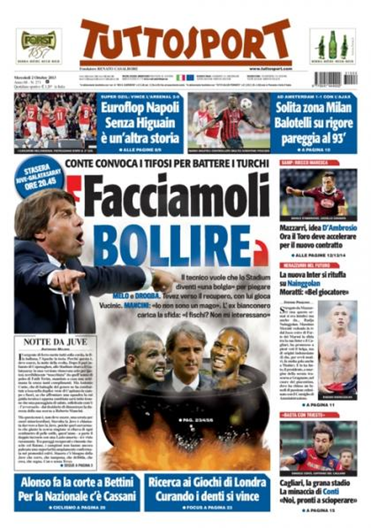 Tuttosport: Galatasaray\'ı Kaynatalım