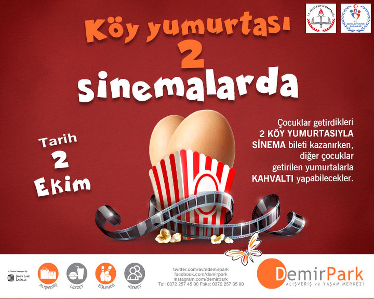 Demirpark AVM\'de Köy Yumurtası 2 Sinemada