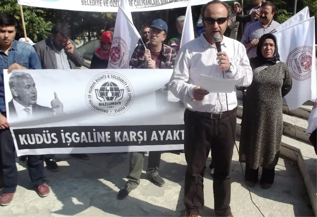 MAZLUMDER, İsrail Yönetimini Protesto Etti