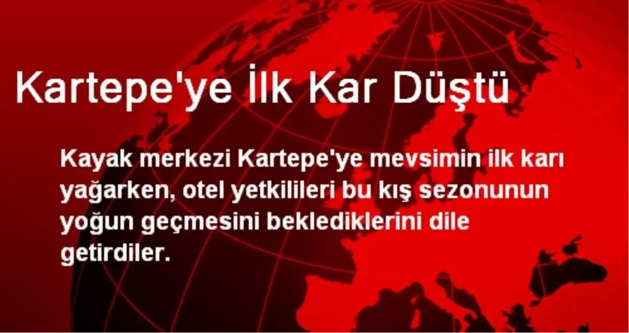 Kartepe\'ye İlk Kar Düştü