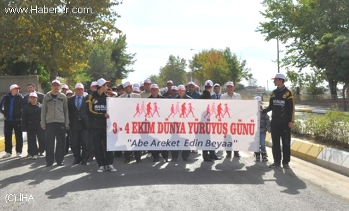 İpsala\'da Dünya Yürüyüş Günü Düzenlendi