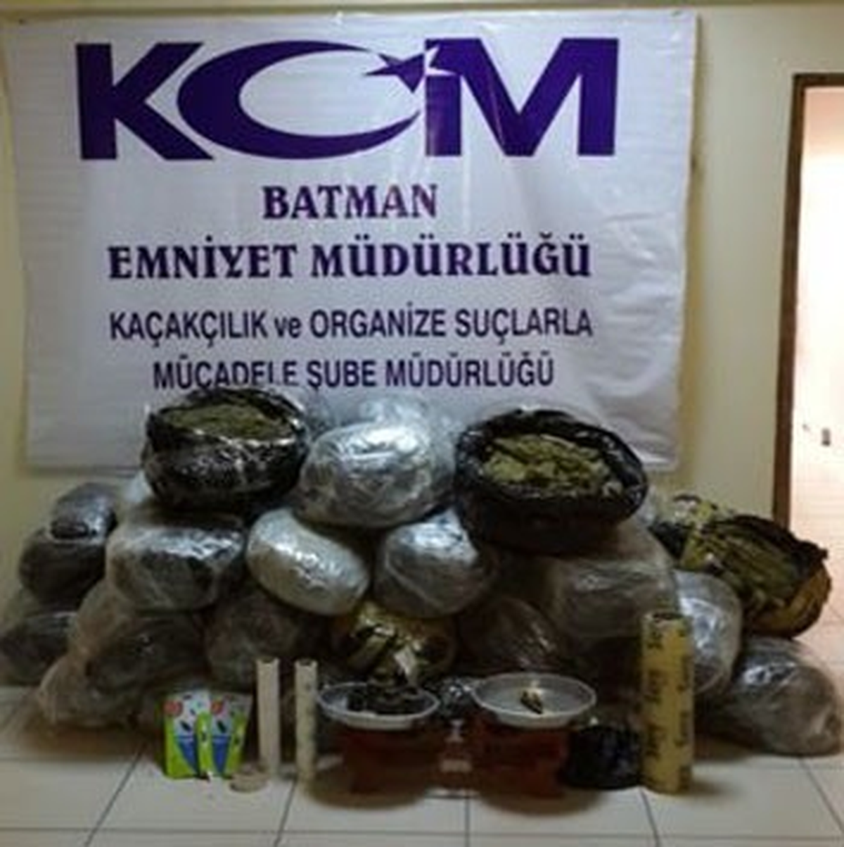 Batman\'da 202 Kilogram Esrar Ele Geçirildi