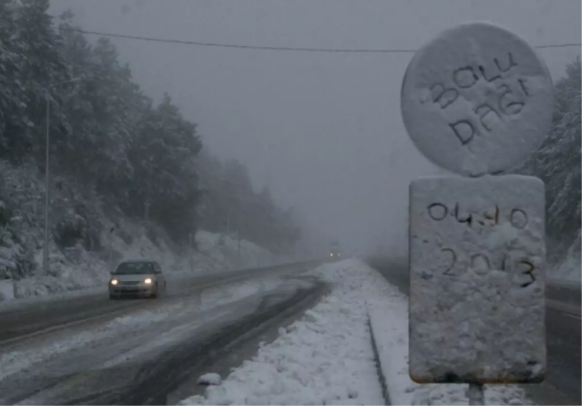 Bolu Dağı Beyazlara Büründü