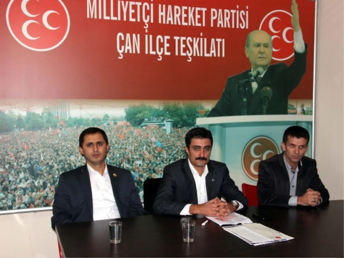 MHP Çan İlçe Başkanlığı\'ndan Demokratikleşme Paketine Tepki
