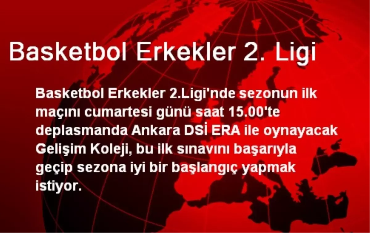 Basketbol Erkekler 2. Ligi