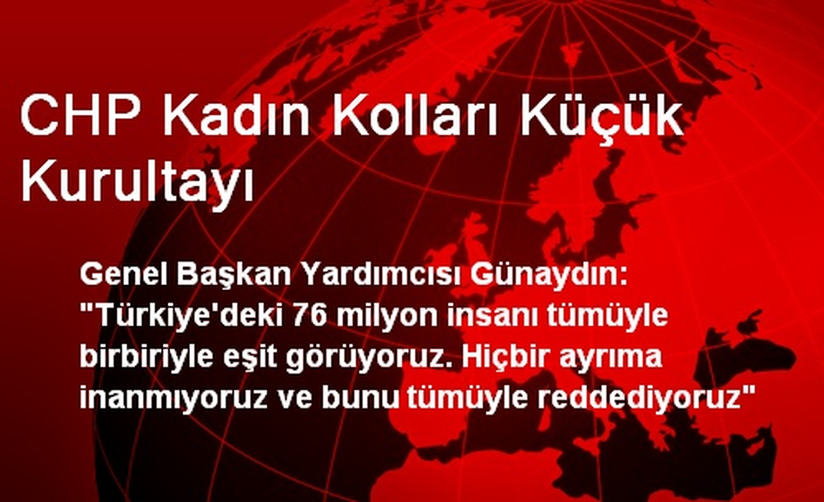 CHP Kadın Kolları Küçük Kurultayı