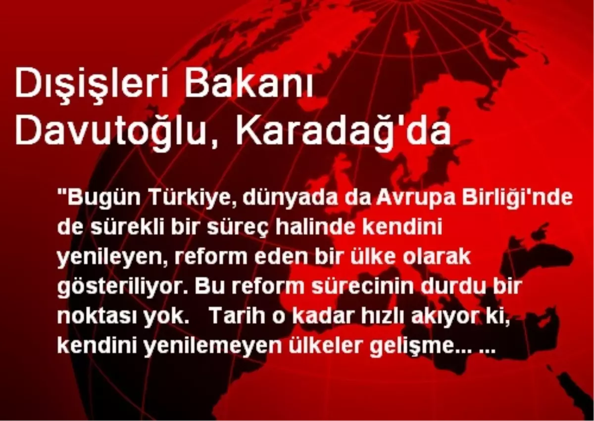 Dışişleri Bakanı Davutoğlu, Karadağ\'da