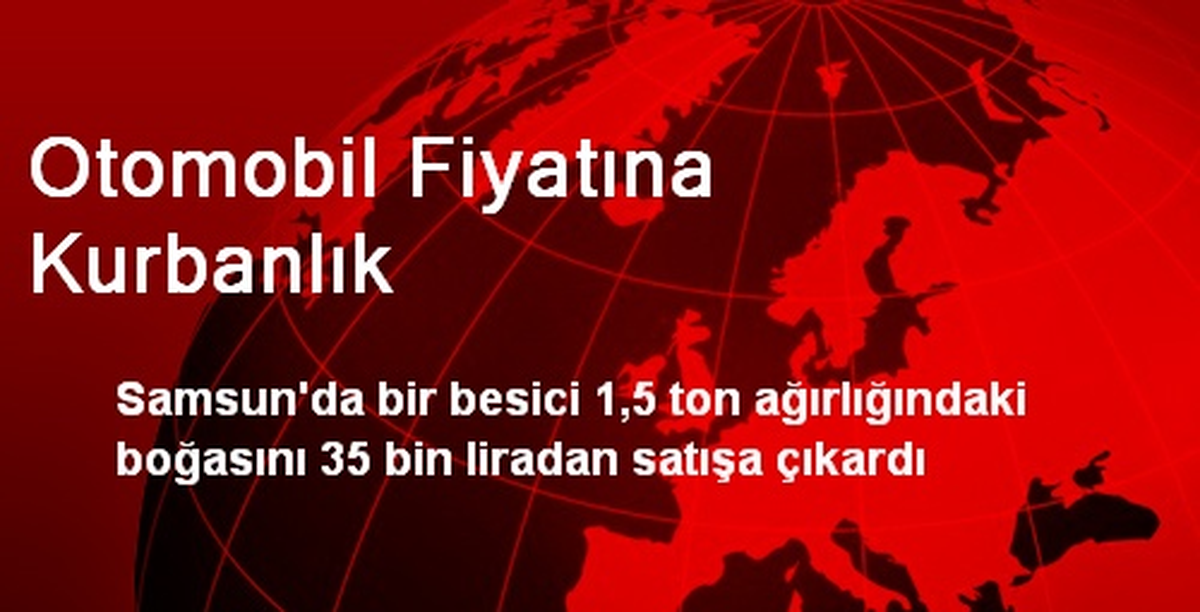 Otomobil Fiyatına Kurbanlık
