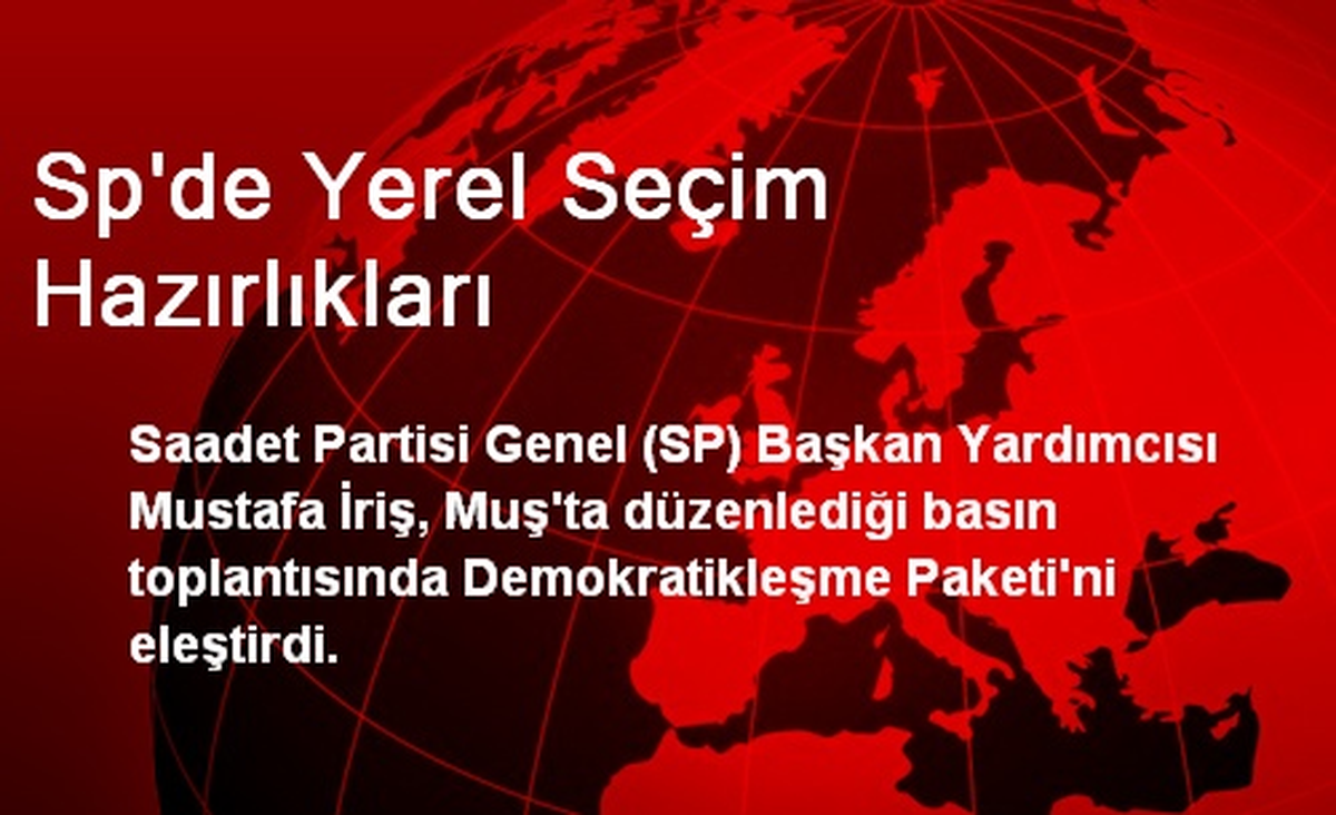 Sp\'de Yerel Seçim Hazırlıkları