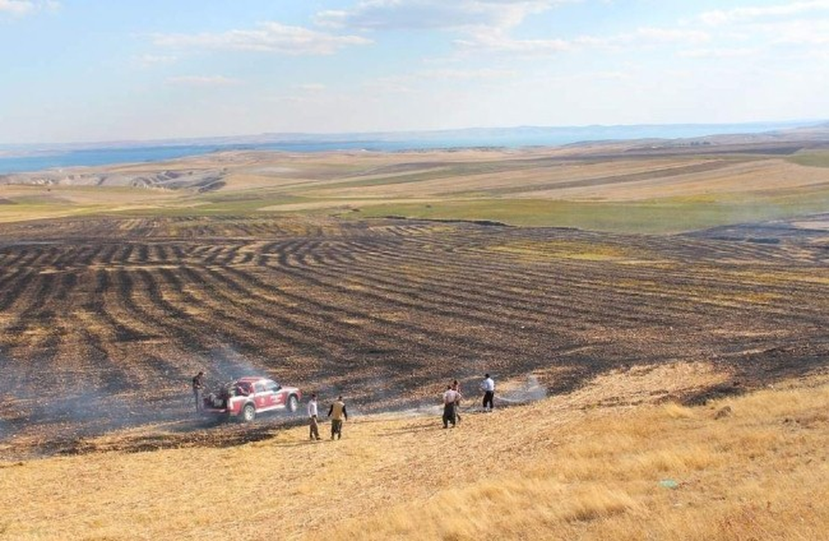 Sahabe Yakınlarında Çıkan Yangın Korkuttu
