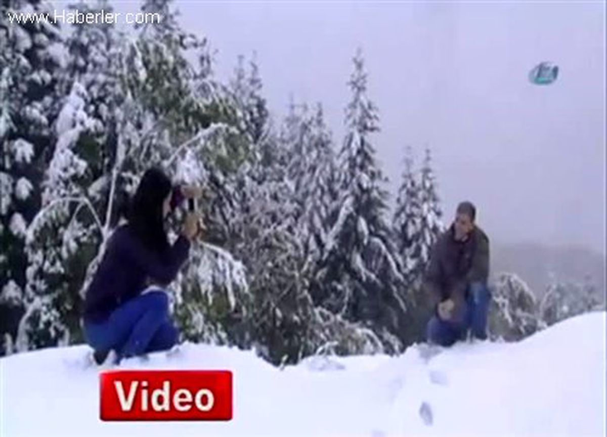 Bolu Dağı\'nda Kar Esareti