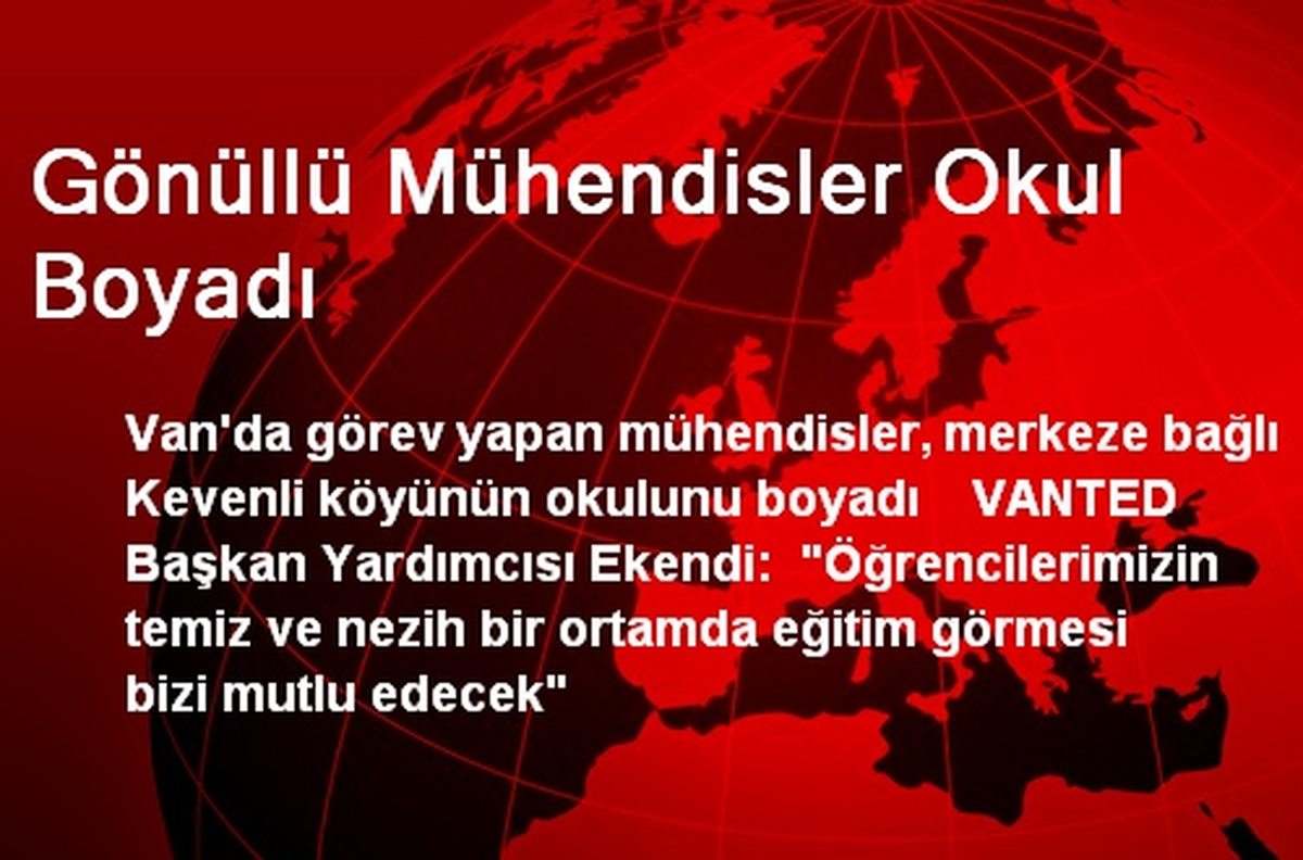 Gönüllü Mühendisler Okul Boyadı