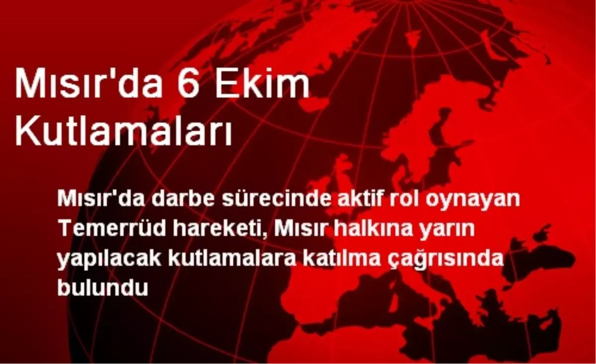 Mısır\'da 6 Ekim Kutlamaları