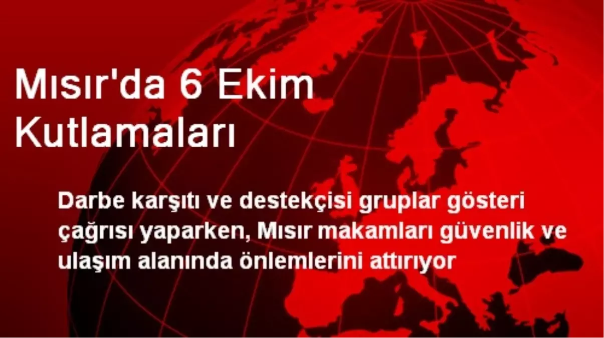 Mısır\'da 6 Ekim Kutlamaları