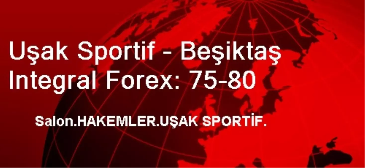 Uşak Sportif - Beşiktaş Integral Forex: 75-80