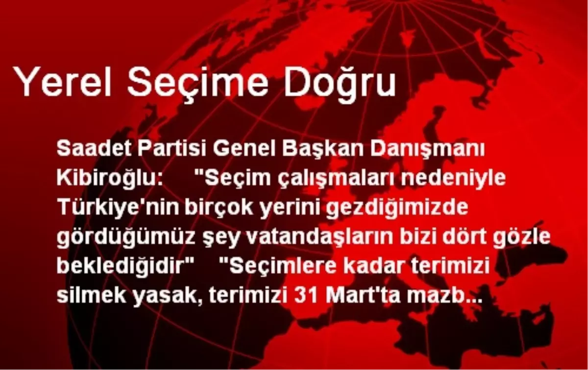 Yerel Seçime Doğru