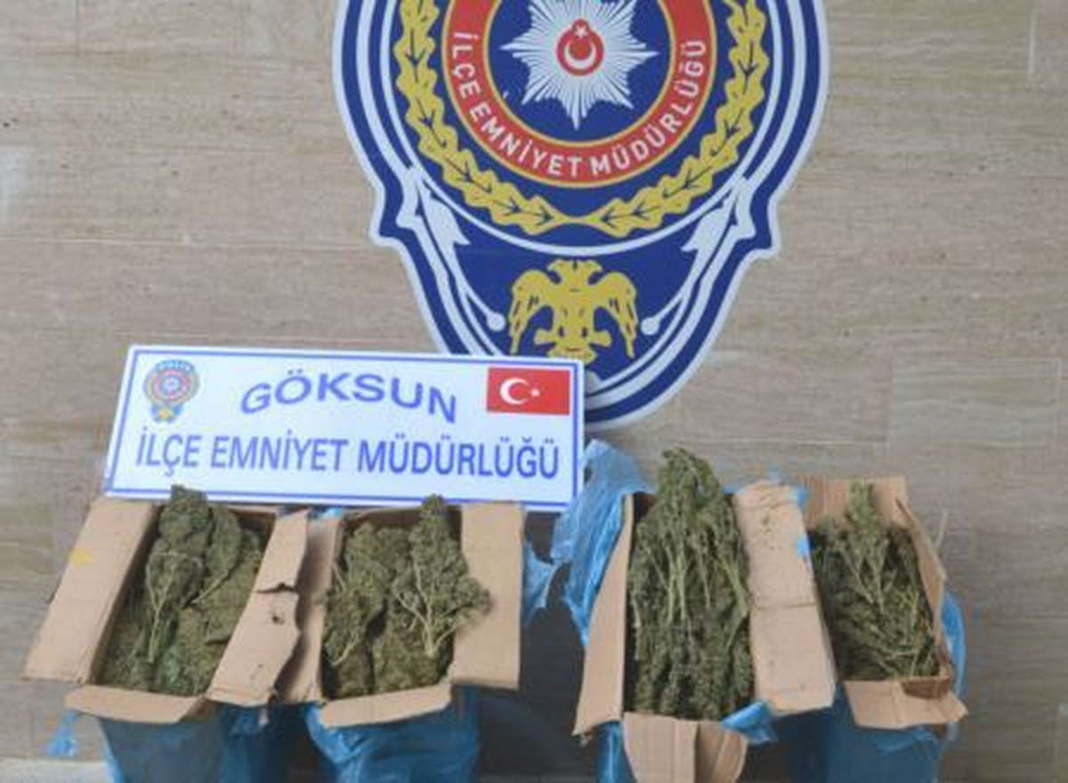 Göksun\'da 28 Kilogram 200 Gram Esrar Ele Geçirildi
