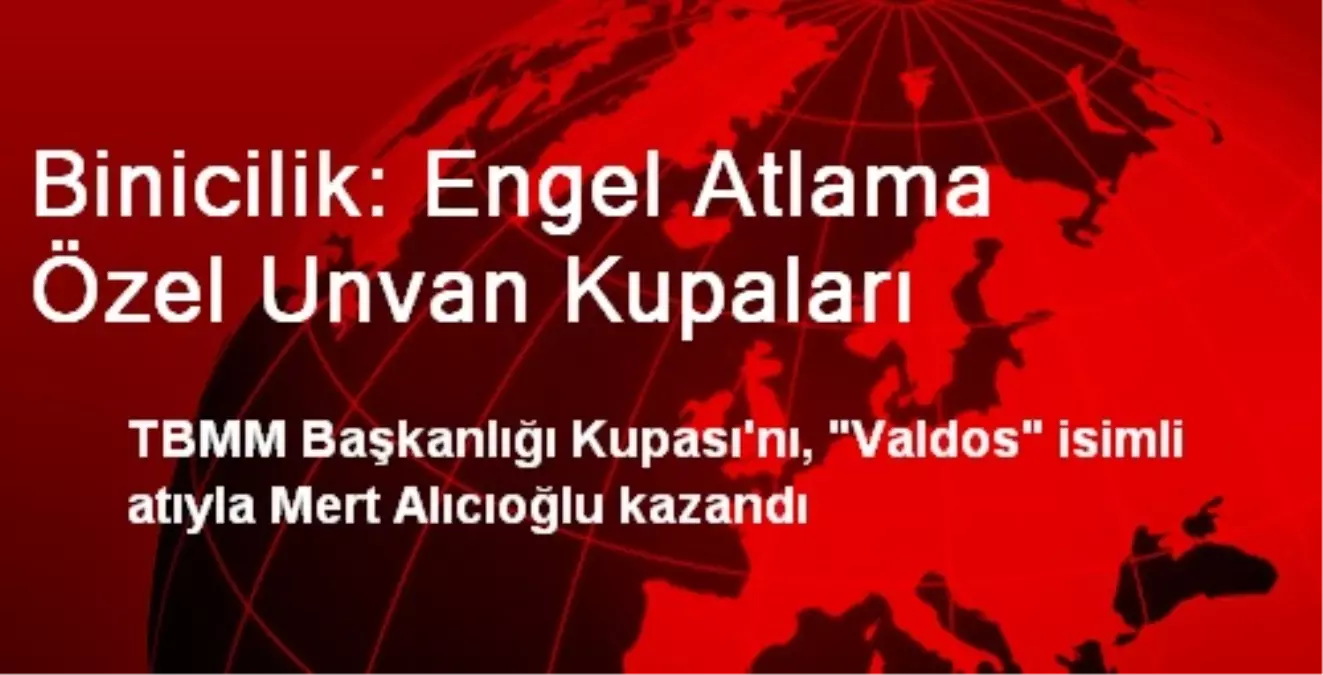 Binicilik: Engel Atlama Özel Unvan Kupaları