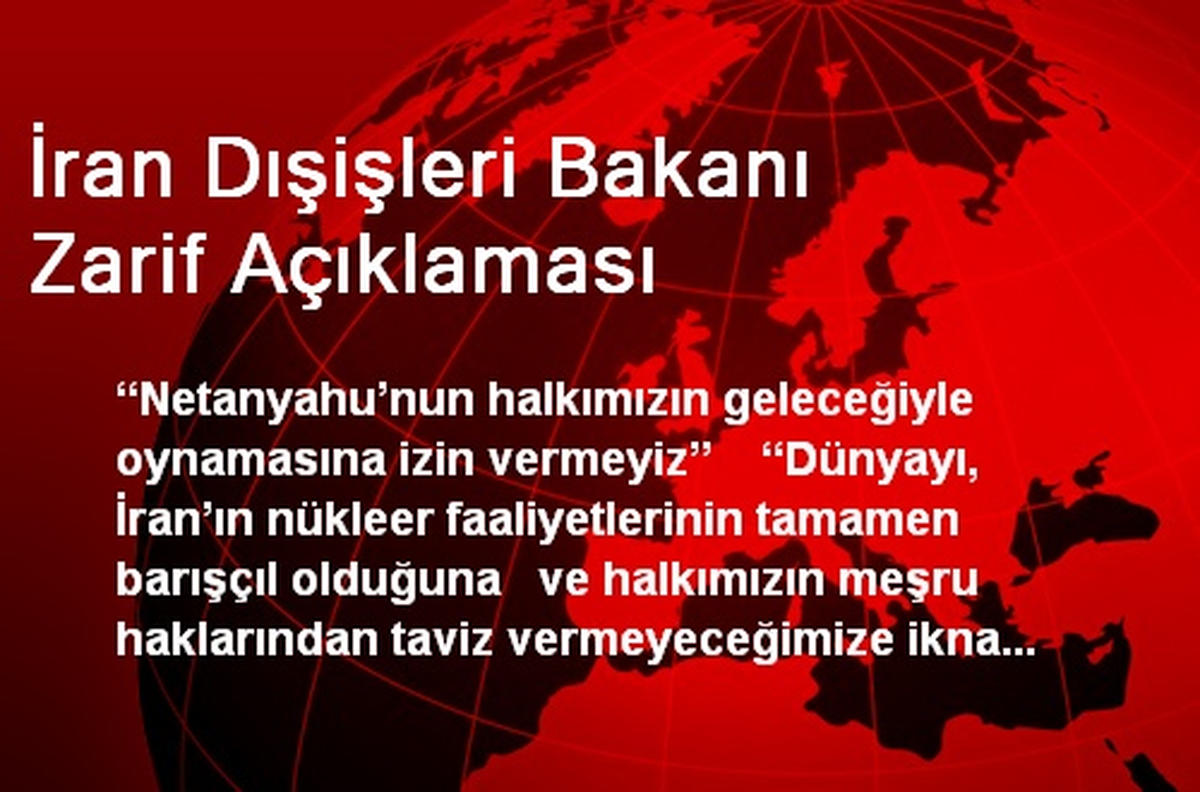 İran Dışişleri Bakanı Zarif Açıklaması