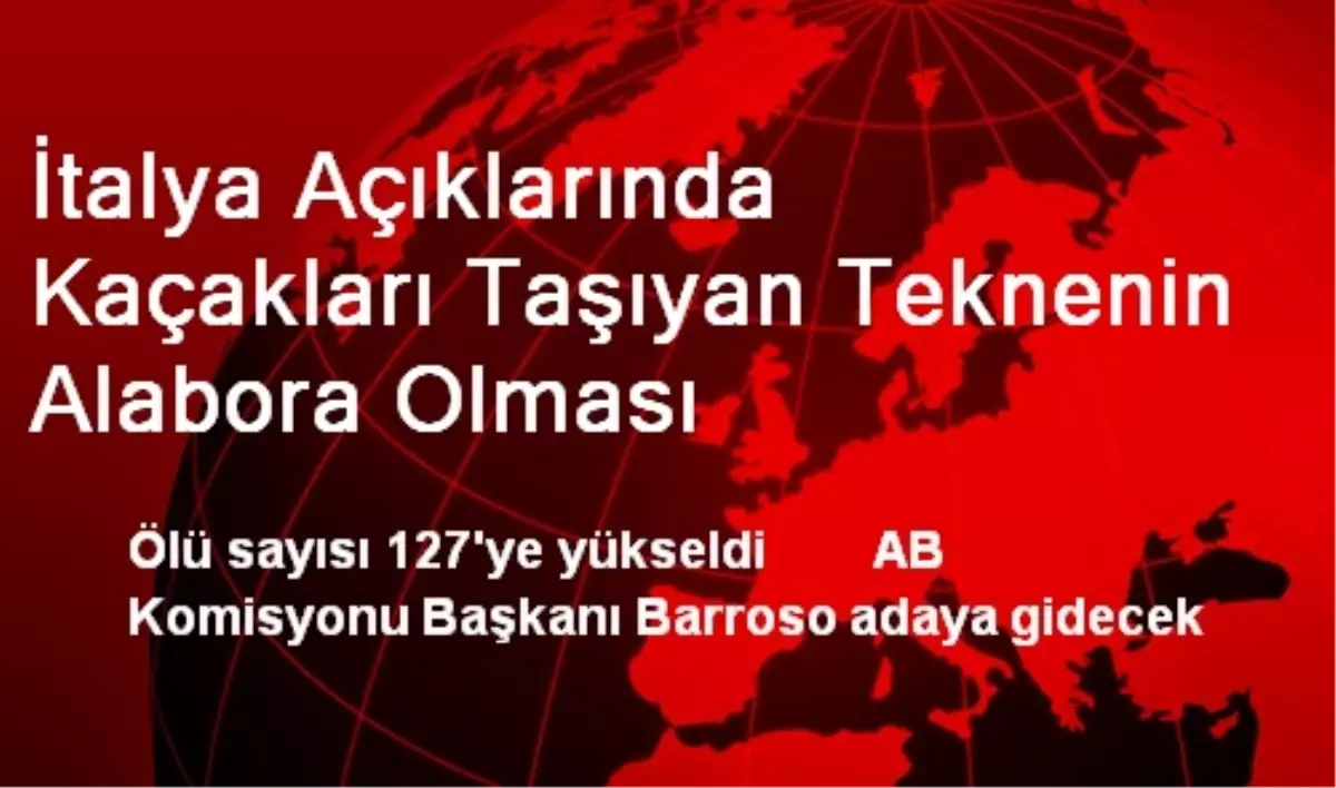 İtalya Açıklarında Kaçakları Taşıyan Teknenin Alabora Olması