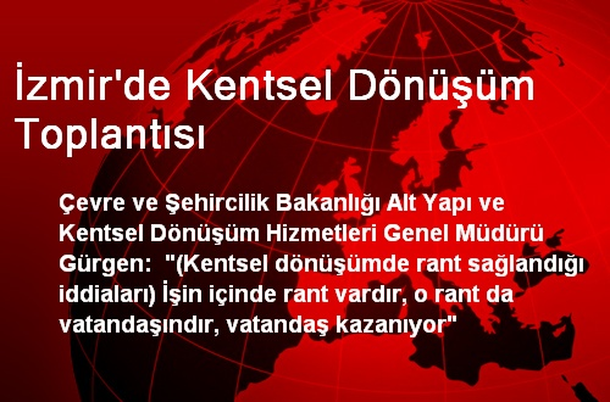Gürgen: İşin İçinde Rant Vardır, O Rant da Vatandaşındır