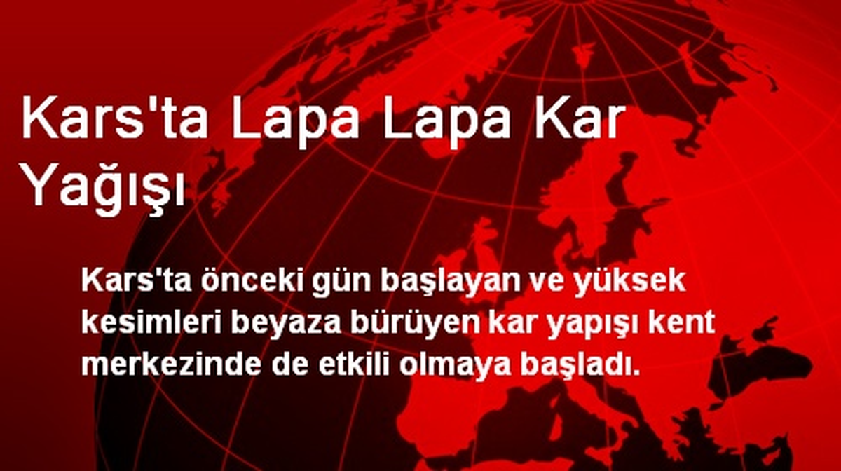 Kars\'ta Lapa Lapa Kar Yağışı