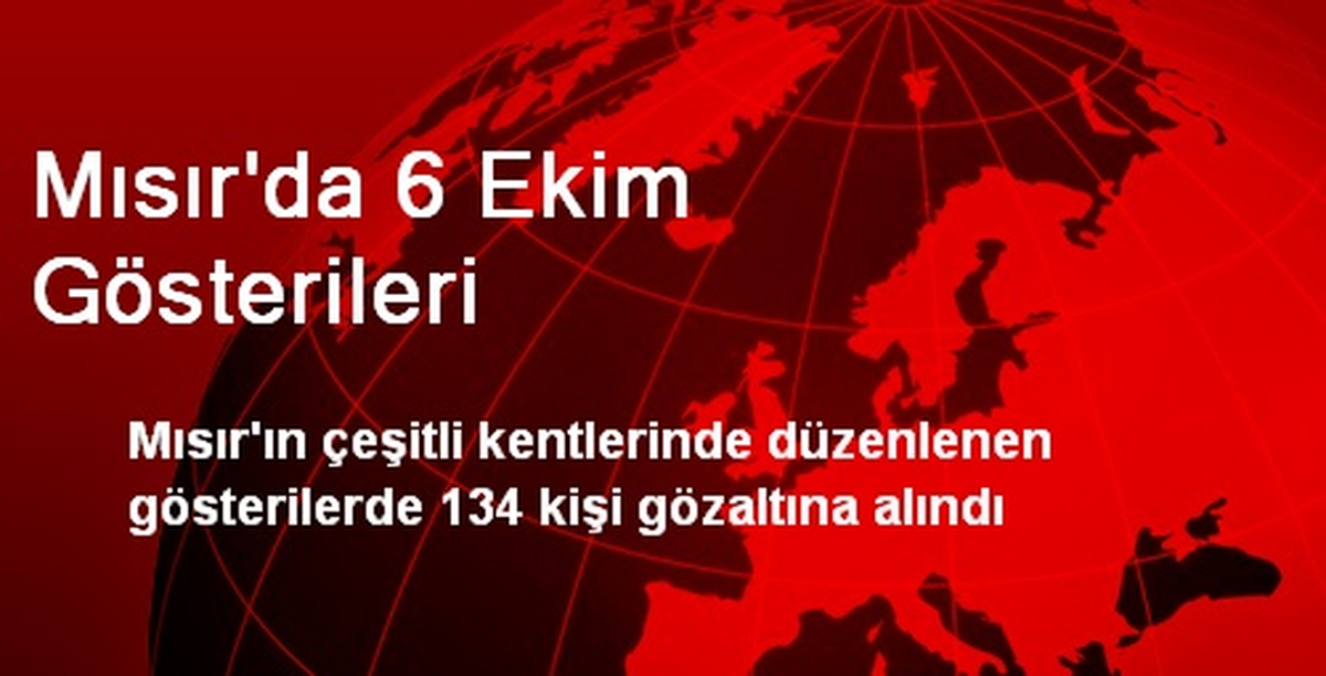 Mısır\'da 6 Ekim Gösterileri