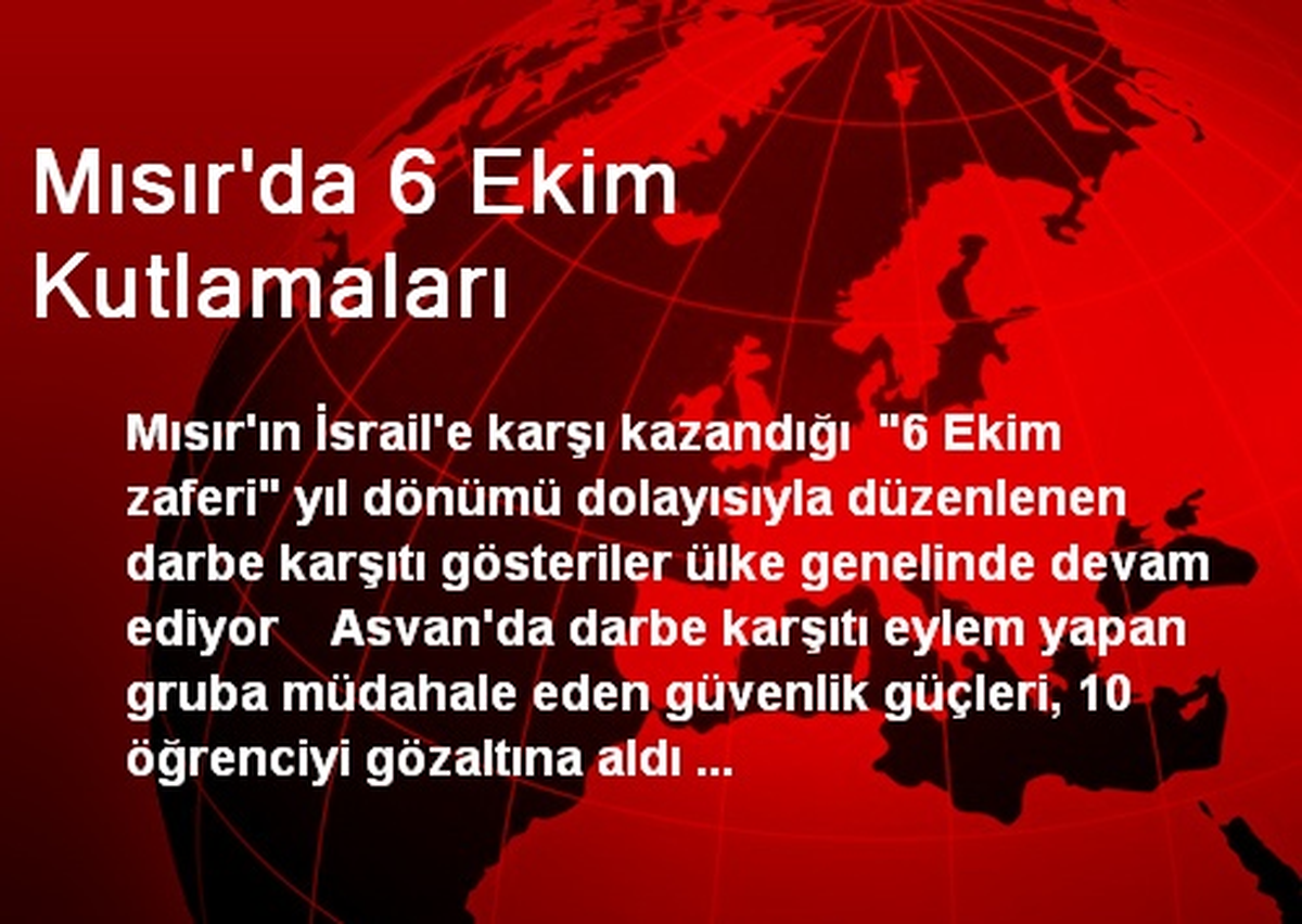 Mısır\'da 6 Ekim Kutlamaları