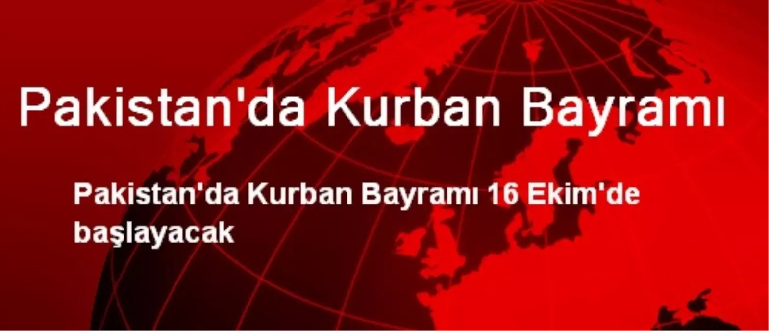 Pakistan\'da Kurban Bayramı