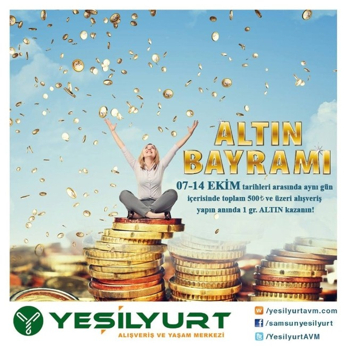 Yeşilyurt Alışveriş ve Yaşam Merkezi\'nde Altın Bayramı