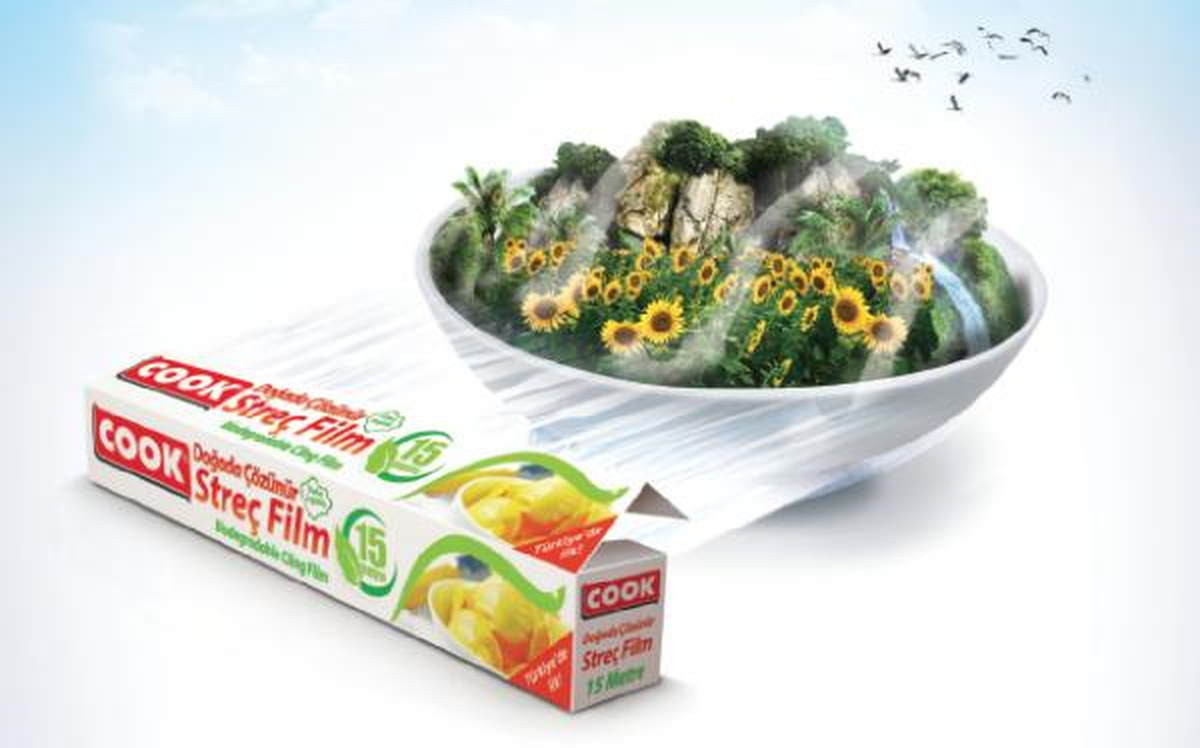 Cook\'tan \'Doğada Çözünür Streç Film\'