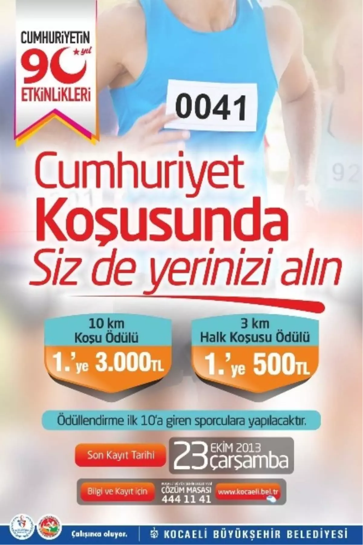 Kocaeli\'de Cumhuriyet Koşusuna Yoğun İlgi