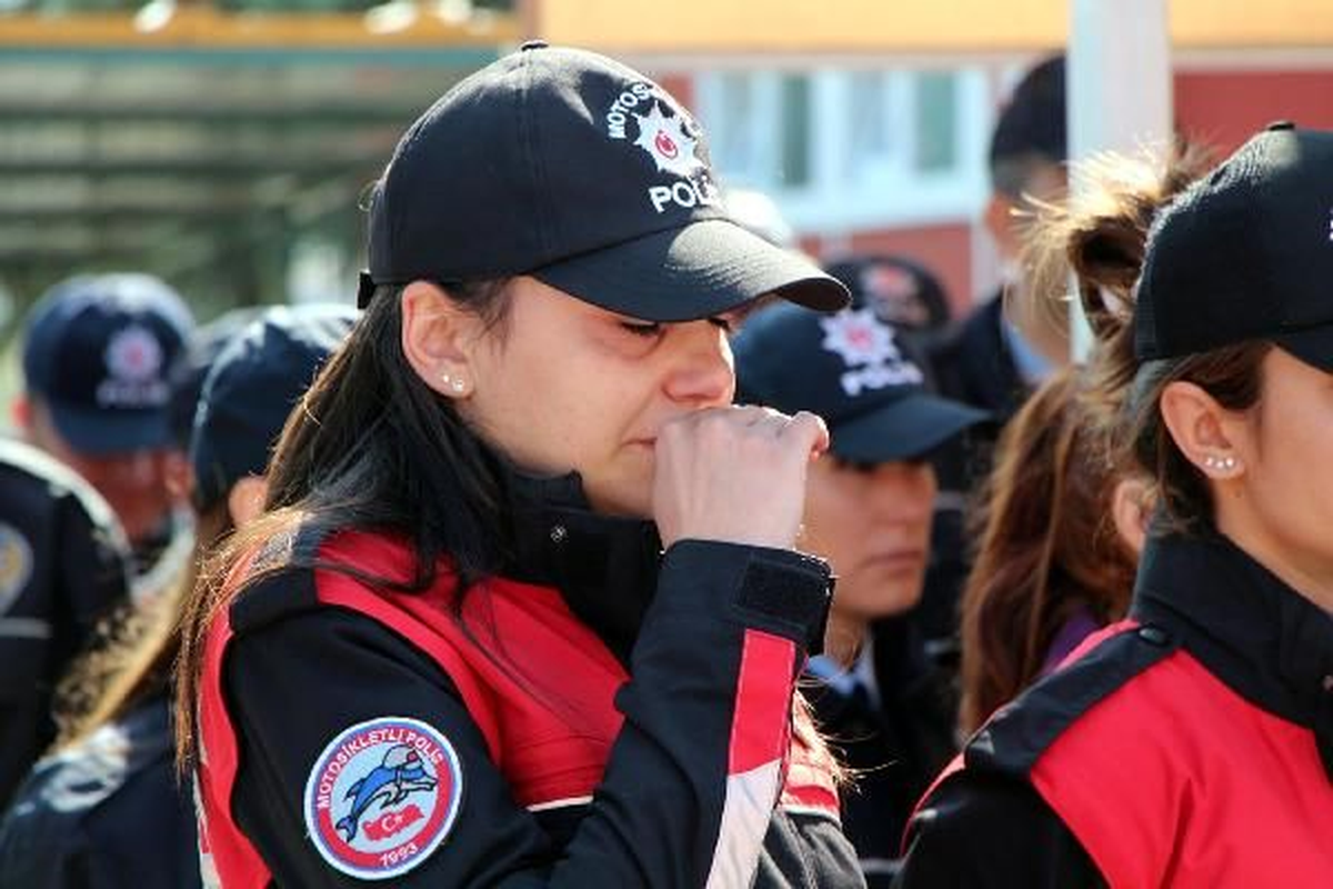 Kazada Şehit Olan Polise Hüzünlü Tören