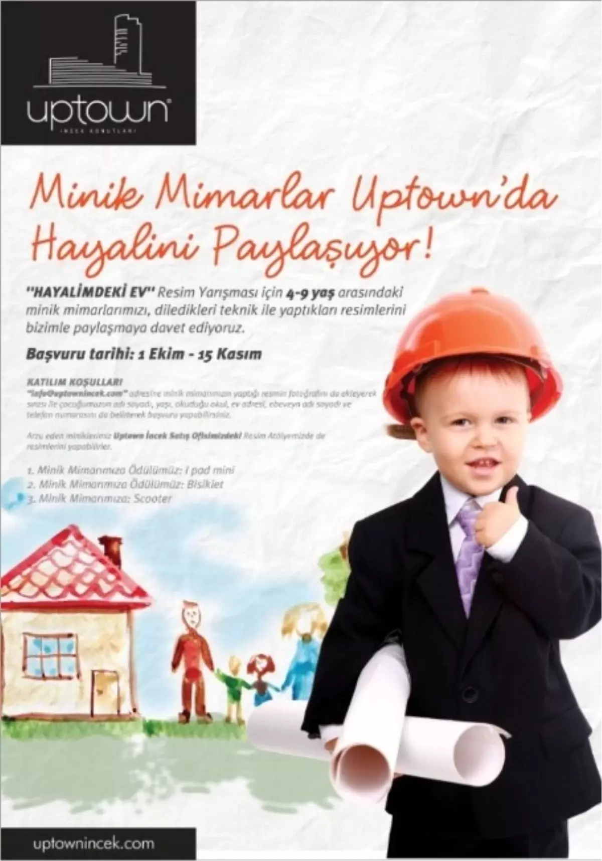 Minik Mimarlar Hayallerindeki Evi Uptown\'da Çizecek